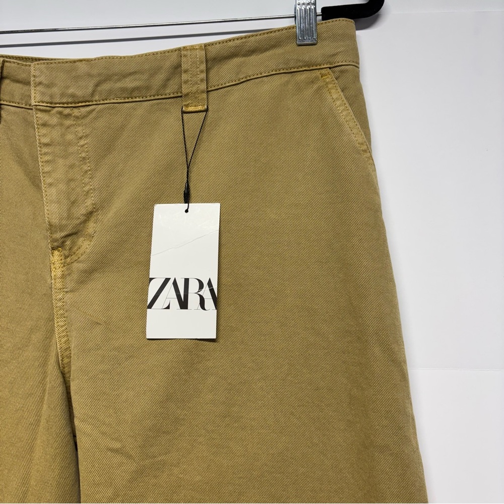 ✨Zara Chino Trouser Pants Wide Leg Size 28 - Picture 10 of 15